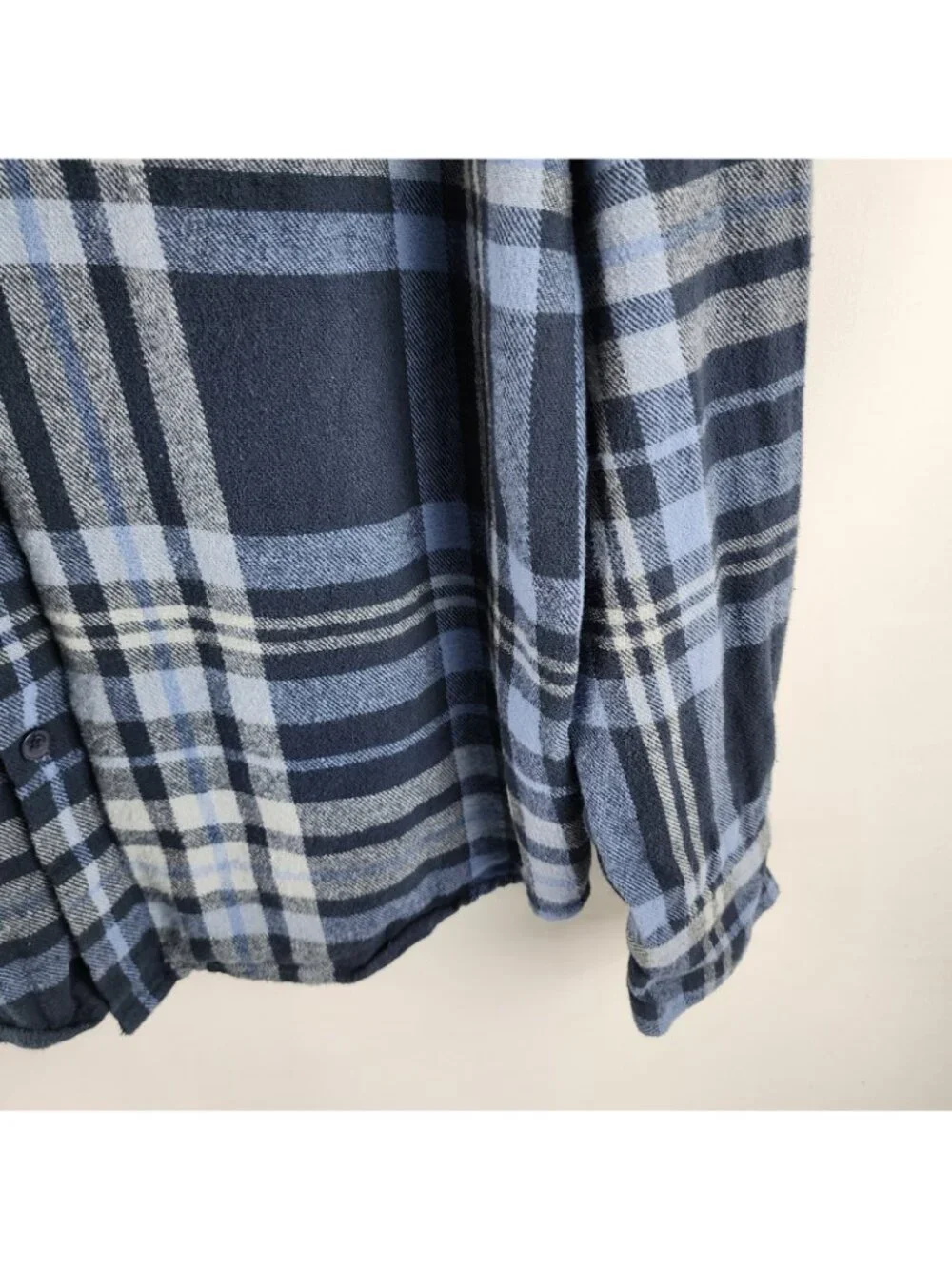 The Simpsons Hoodie Mens XL Blue Multi Skeleton Back Graphic Flannel Button Up